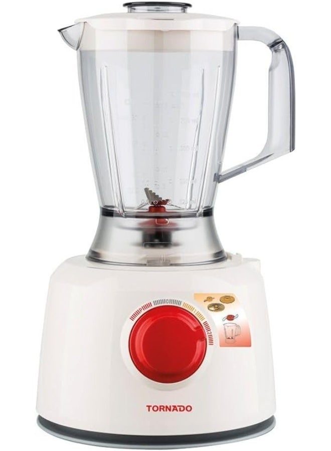 Tornado Mini Chopper / Grinder, 1 Liter Bowl, 2 Mills, 300-400W Power (Est.), White - Model TFP-1000CC - Image 4